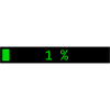 Rectangle loading bar Black Green 1%