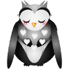cute dreamy owl