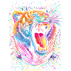 Tiger screaming