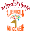 alle Kugeln am Geweih