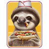 SLOTH SELLING HOTDOGS