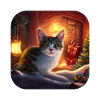 Chat de Noël doux