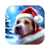 Christmas motif dog puppy