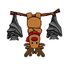 Soyez différent chauve-souris de renne