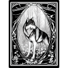 Wolf standing in Edelweiss