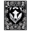 Badger in the flowers