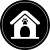 Dog house dog circle