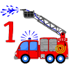 Fire engine 1 birthday children