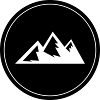 Berg Icon Symbol Kreis