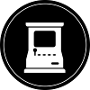 Arcade Retro Gamer Circle