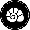 Muschel symbol Kreis