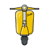 Scooter Scooter Scooter jaune