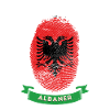 Fingerprint Albanian DNA Flag
