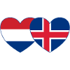 Holland Iceland Flag Heart