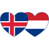 Iceland Holland Flag Heart