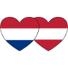 Holland Austria Flag Heart