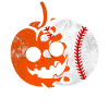Baseball Halloween Pumpkin