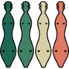 Retro Dulcimer Instrument Guitar