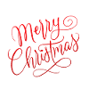 Merry Christmas with snowflakes