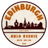Edinburgh Skyline Retro Badge