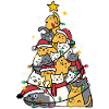 cat Christmas tree