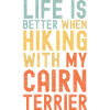 Cairn-Terrier Hiking dog retro