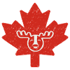Canada - Feuille d’érable avec wapiti