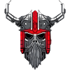 Cyborg Viking Skull