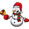 Snowman With Bell