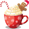 Weihnachtliche Schokotasse