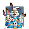 Cartoon Cartoon Family Happy