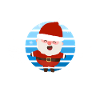 sweet Santa Claus snowflakes