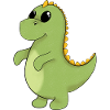 Fröhlicher GrünDino