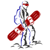 Snowboard Spruch für Snowboarder