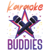 Karaoke Singer Friends Besties 80s