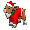Goat in Christmas Costume