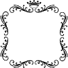 Gestell mit Kronen-Dekorrahmen