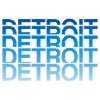 Detroit Gradient Font Block