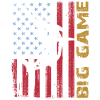 Springender Marlin mit US Flagge Hochseefischen