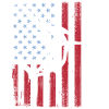 Springender Marlin mit US Flagge Hochseefischen
