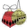 Christmas baubles Midcentury