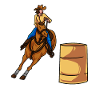 Barrel Racing Horse Racing