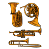Trumpet Horn Trombone