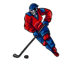 Eishockeyspieler Puck