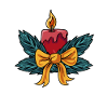 Christmas Red Candle