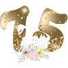 Customizable Number 75 Swan