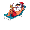 Beach Santa Claus