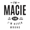 Macie Personalized Name