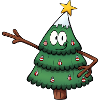 Cute Christmas Tree Character