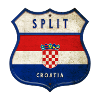 Split Croatie Drapeaux Design d'armoiries